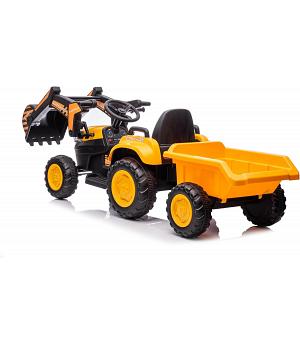 Tractor-Excavadora con Remolque Stone-AT 12V - AMARILLA, RC, 2-6 AÑOS  INDA935-STONE-AT